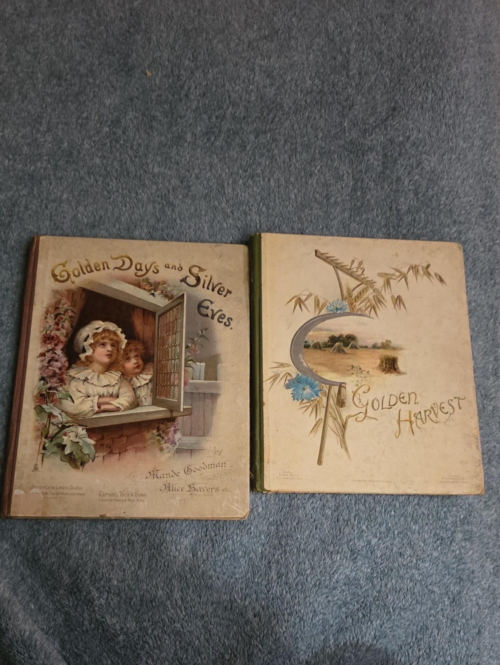 Antique Golden Days and Silver Eves Plus Golden Harvest  Books